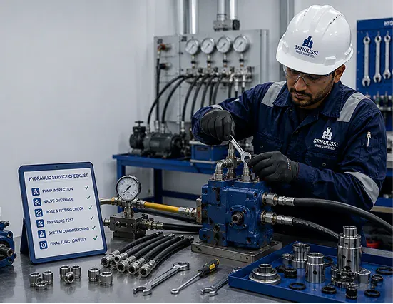 Marine hydraulic and pneumatic system equipment